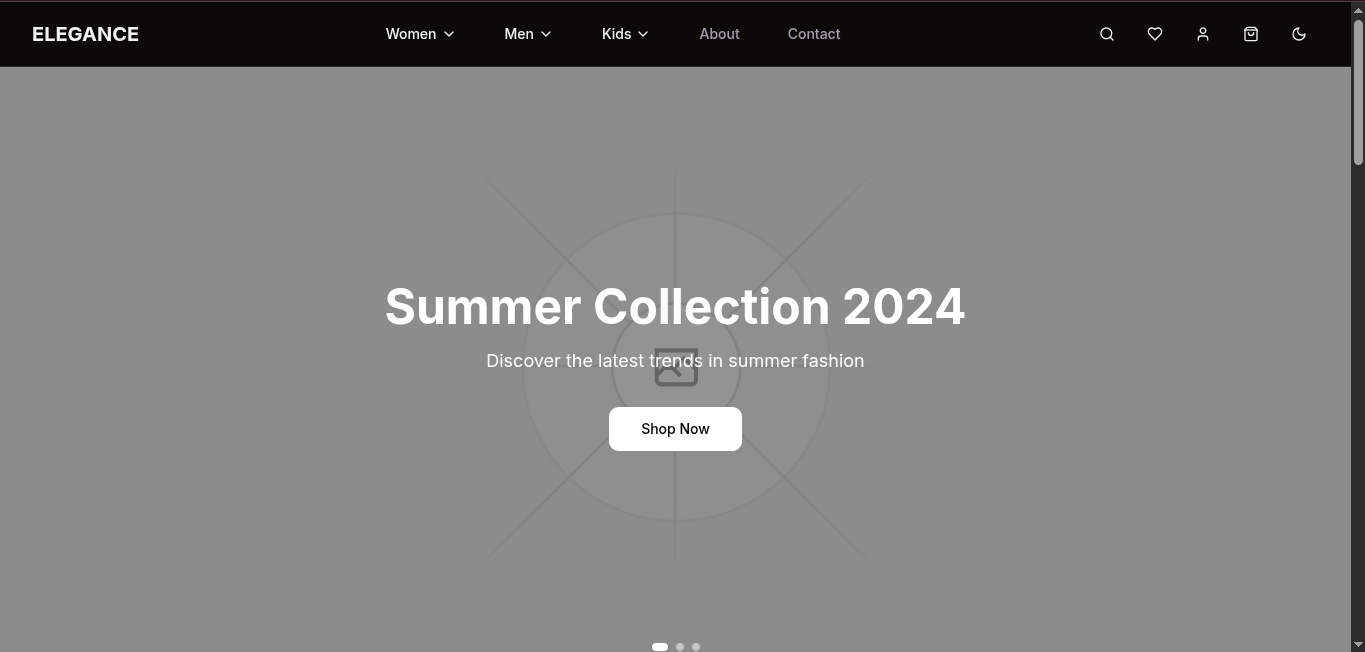 ELEGANCE - Clothing Website